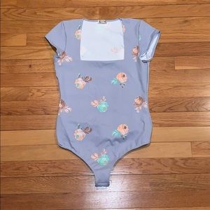 Free People Floral Body Suit
